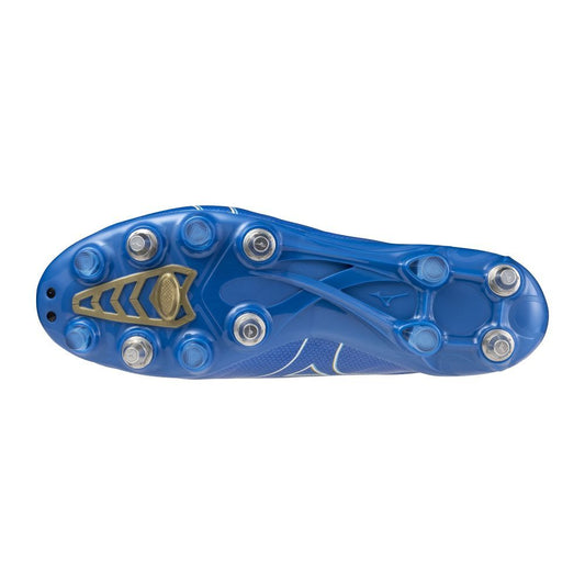 Buty piłkarskie Mizuno Alpha Japan – Laser Blue/White/Gold - Mix