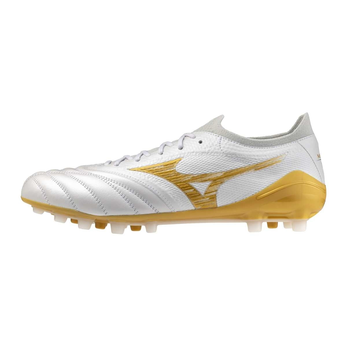 Korki Mizuno Morelia NEO IV β Japan – Biały / Złoty – AG