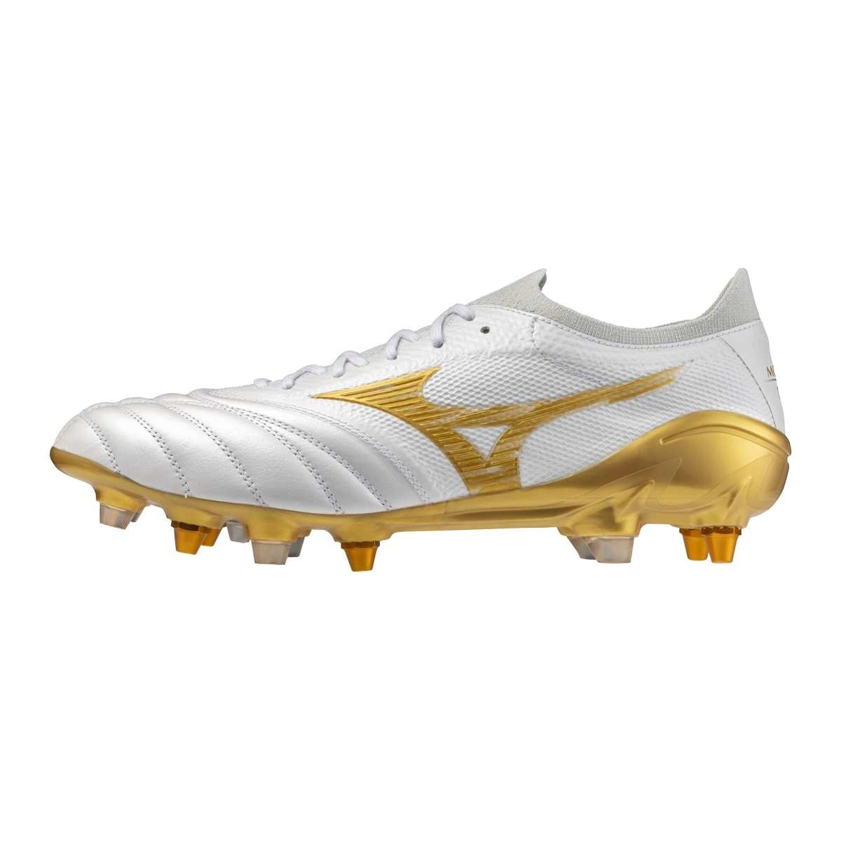 Korki Mizuno Morelia NEO IV β Japan – Biały / Złoty – Mix