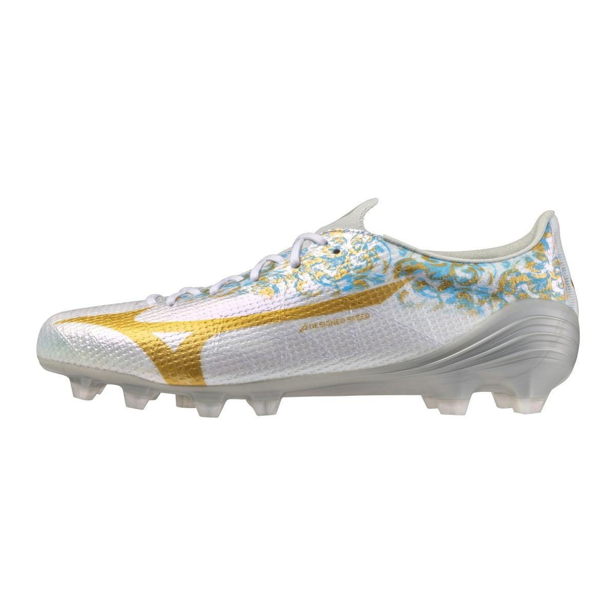 Korki Mizuno α III JF Japan – Biały / Niebieski – FG
