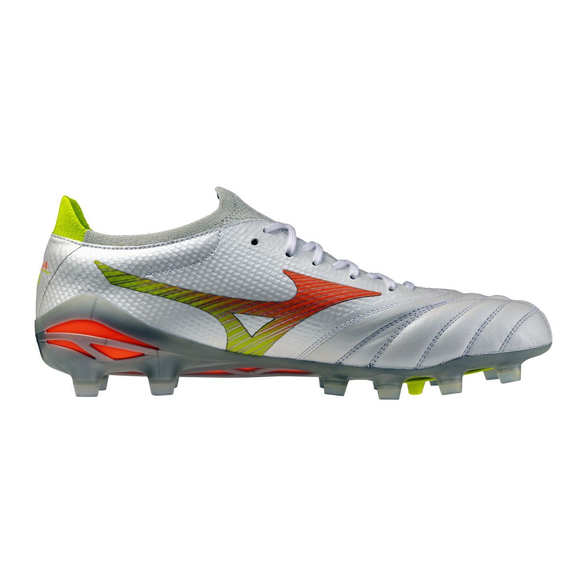 Korki Mizuno Morelia Neo V β Elite FG – White/Lava Orange/Evening Primrose